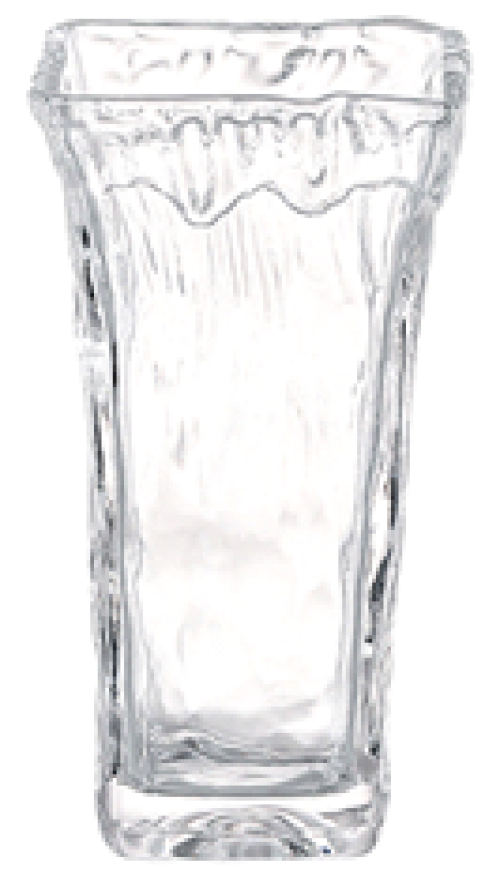 Ice Carved Glass Vase