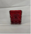 Lusau rectangular glass vase