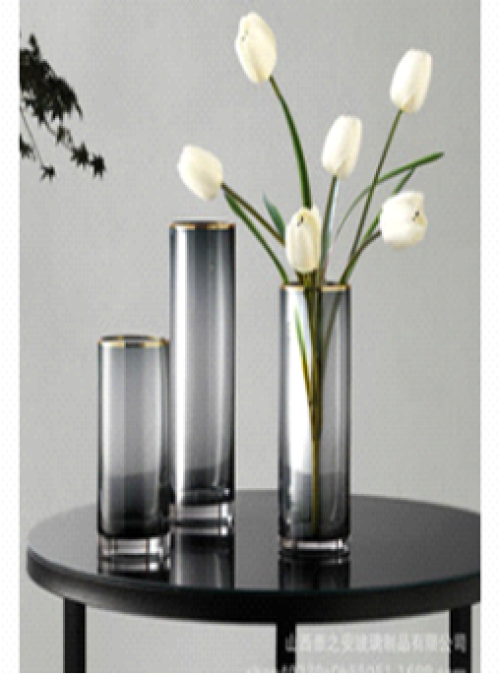 Grey Gold Straight Glass