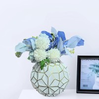Creative Diamond Star Color Painted Glass Vase