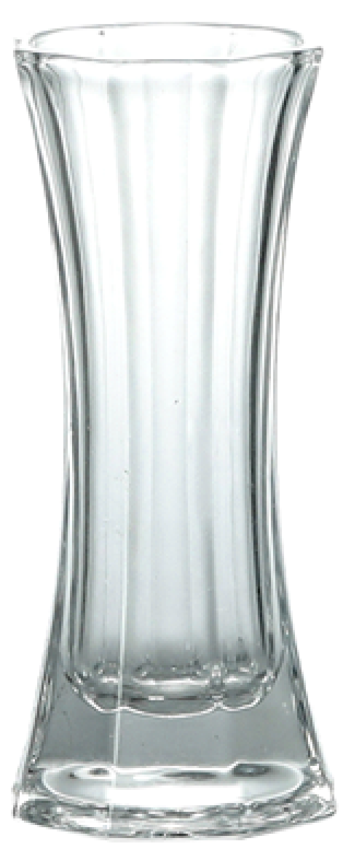 Octagonal Glass Vase